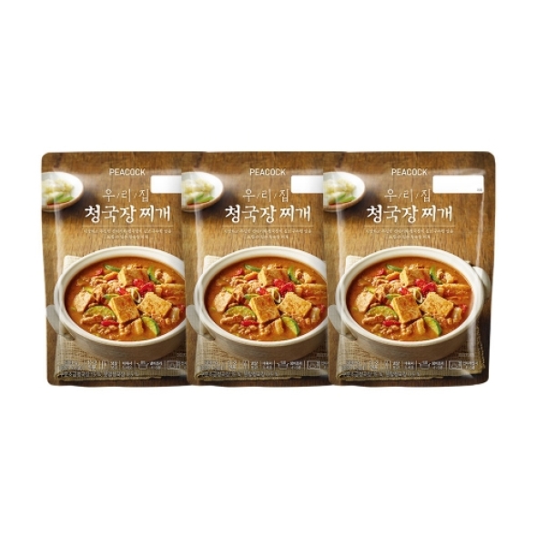 [피코크] 우리집 청국장찌개 500g x 3팩
