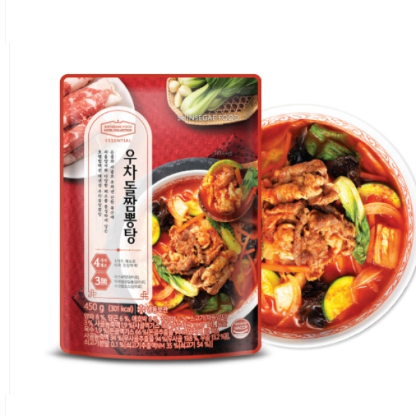 [호텔컬렉션 에센셜] 우차돌 짬뽕탕 450g x 4팩
