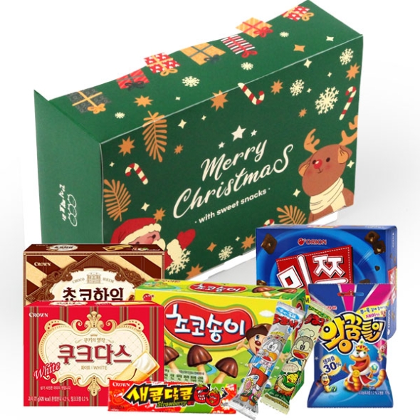 [간식대장] 크리스마스 그린(사각) 9종 (s0004)