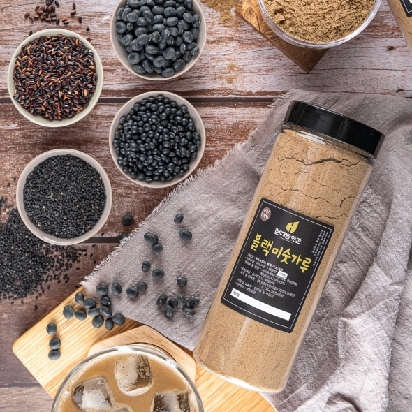  [문경현대방앗간]100% 국산 약콩 흑임자 블랙 미숫가루 500g