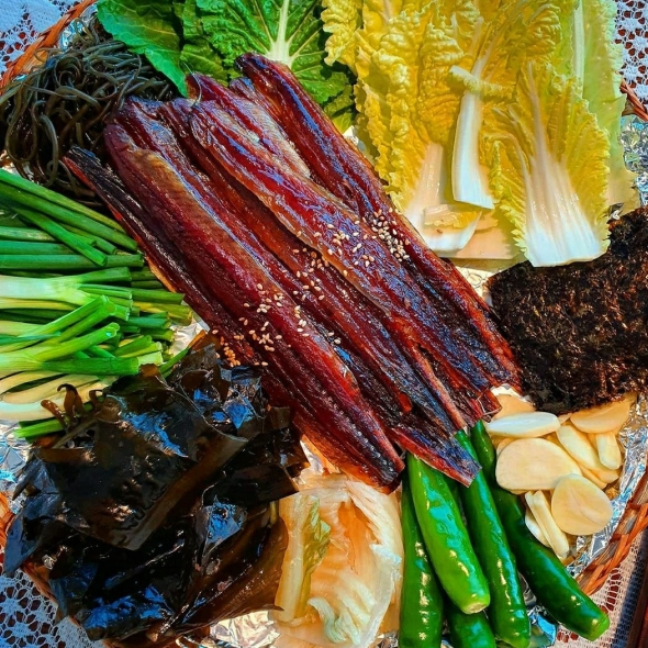 포항 구룡포 손질 햇과메기 20쪽야채세트 2~3인분/ 꽁치