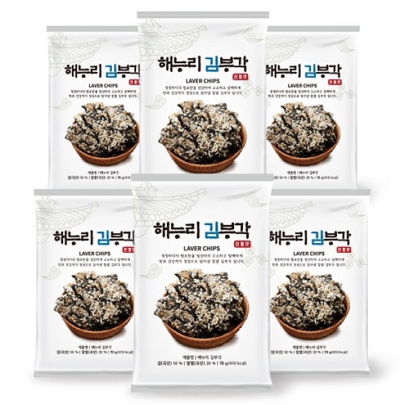  [남원김부각] 해누리 전통 찹쌀 김부각 70g*6봉 선물세트
