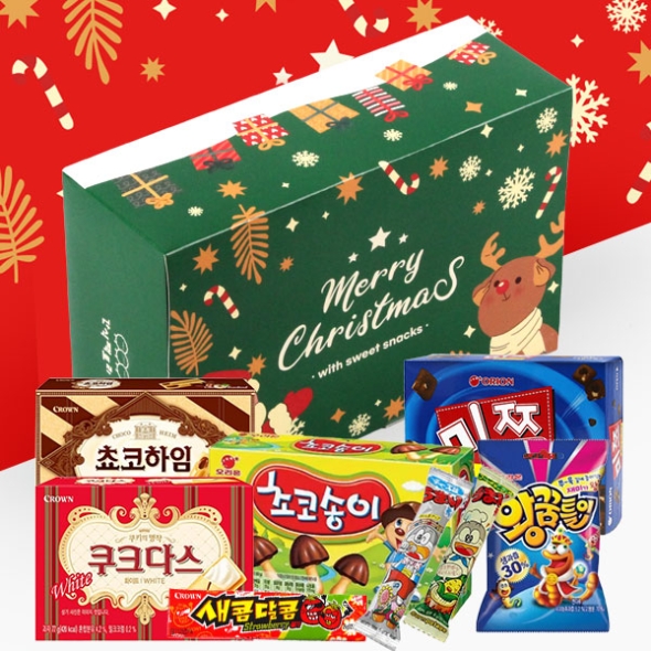 [간식대장] 크리스마스 그린(사각) 9종 (s0004)