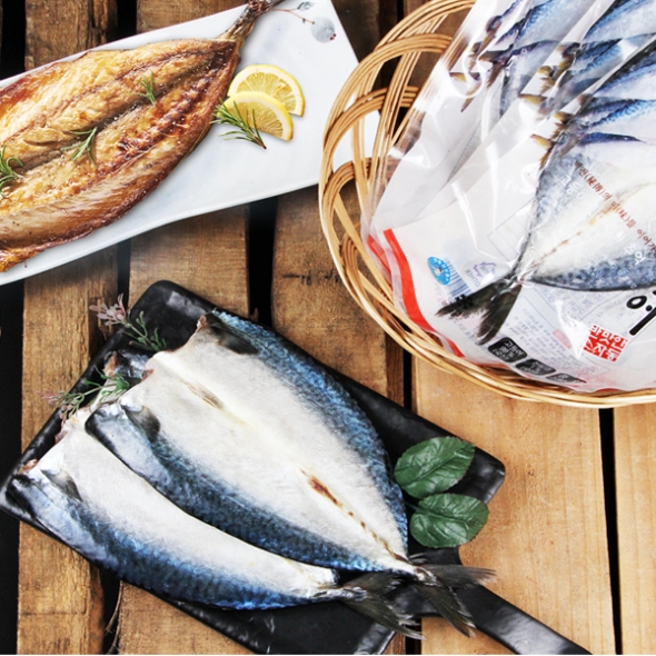 [안동맛자반] 한마리 간고등어 6팩+1팩 더 /  11팩+1팩 더(팩당 180g)