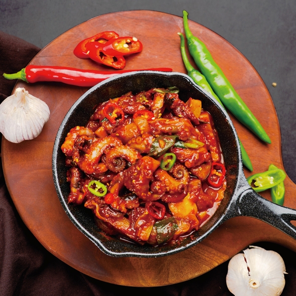 [골목식당 출연] 포방터 쭈꾸미 볶음 캠핑 매콤 냉동 요리대회, 다수방송 노포맛집 500g(2인) x 3팩