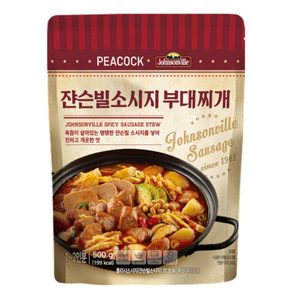 [피코크] 쟌슨빌 소시지 부대찌개 500g X 3개
