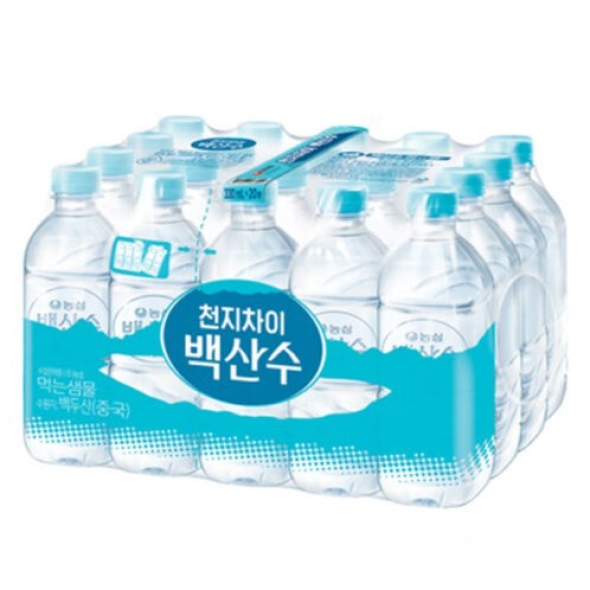 [백산수] 백산수_무라벨_생수 330mlx20병