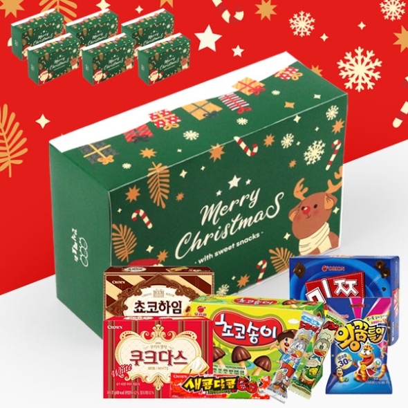 [간식대장] 크리스마스 그린(사각) 9종 (s0004)