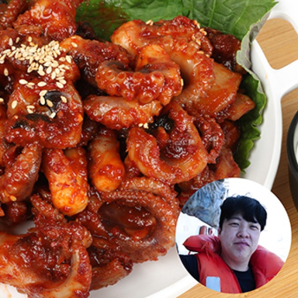  [골목식당 출연] 포방터 쭈꾸미 볶음 캠핑 매콤 냉동 요리대회, 다수방송 노포맛집 500g(2인) x 2팩