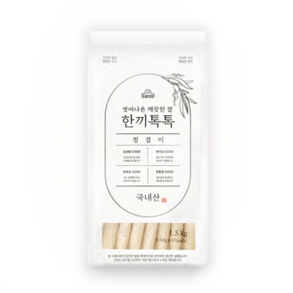 [25년(상급)] L-grow 씻어나온 깨끗한쌀 한끼톡톡 청결미 150g*10개입
