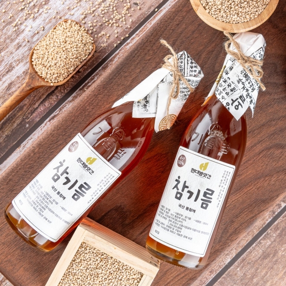 [문경현대방앗간]100% 국산 참기름 350ml