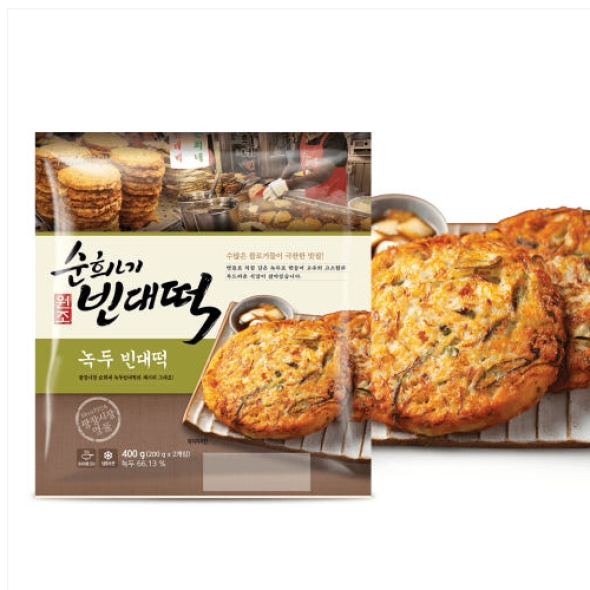 [피코크] 순희네 빈대떡 400g X 3팩