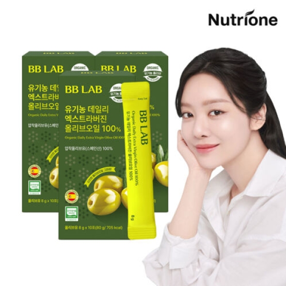 [뉴트리원] 차주영 비비랩 유기농 데일리 엑스트라버진 올리브오일 100%[3박스/6박스]