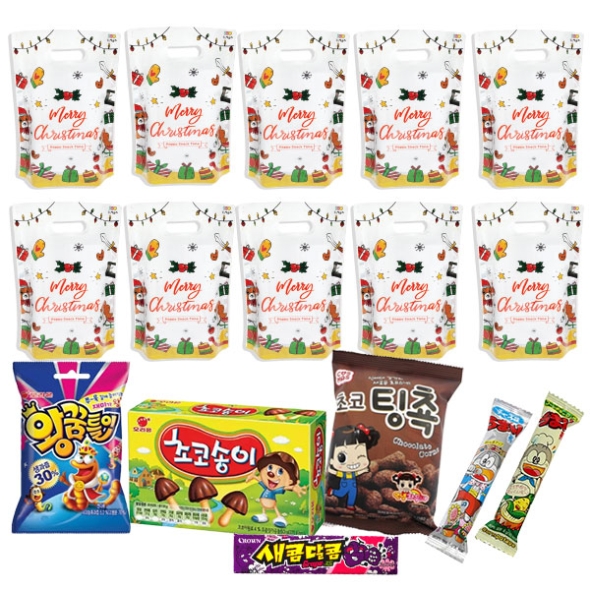 [간식대장] 크리스마스 장난감 파우치 6종_10set (s0001)