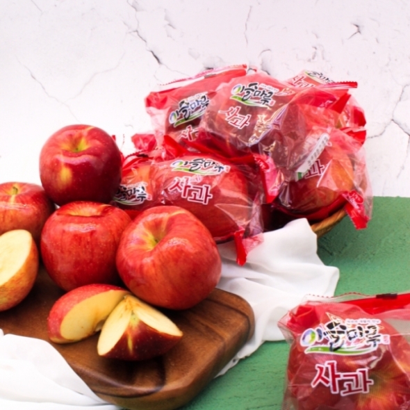 [고당도 햇세척사과] 햇 사과 봉지사과 2kg/3kg/5kg 하루에 한봉 등산사과