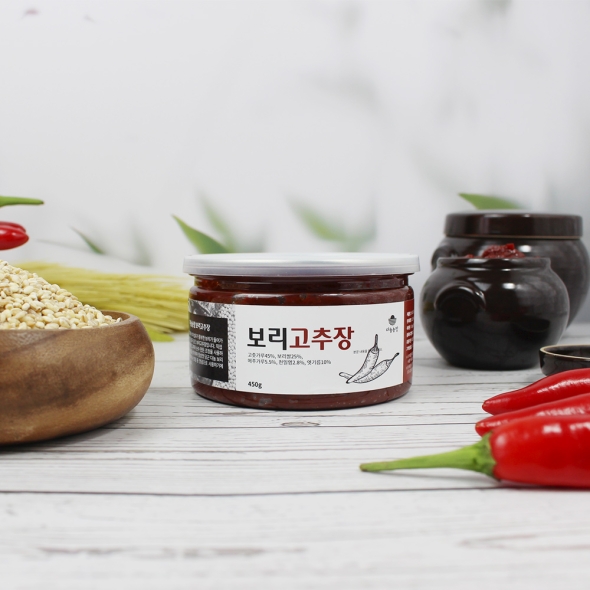 홍성농부의 전통 수제 보리고추장 450g / 1kg 유기농고추 직접재배