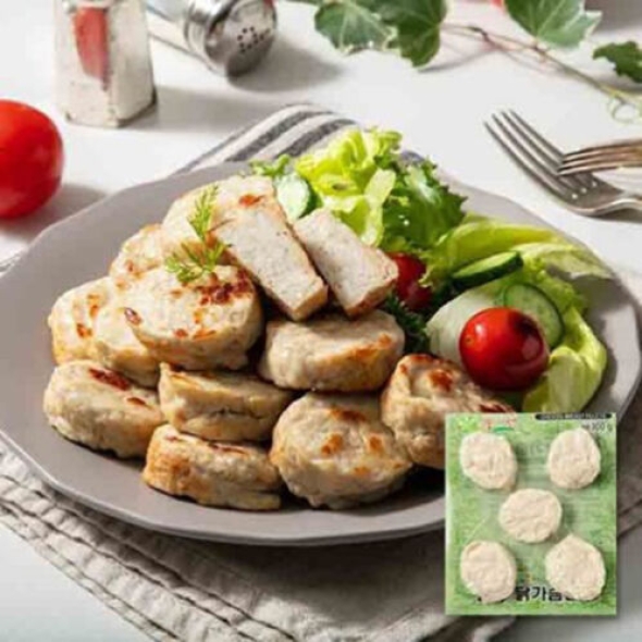 [푸드원] 국내산_닭가슴살 스테이크볼_2가지맛 [100gx10개] [냉동]