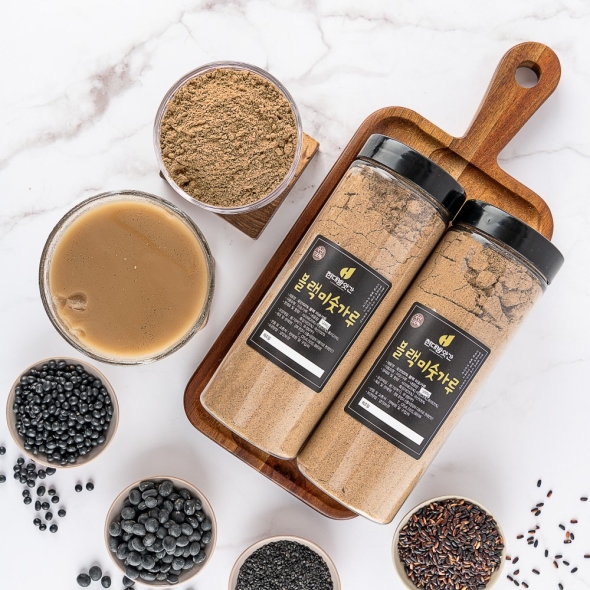  [문경현대방앗간]100% 국산 약콩 흑임자 블랙 미숫가루 500g