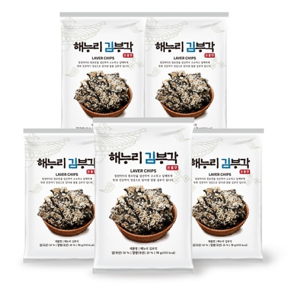 [남원김부각] 해누리 전통 찹쌀 김부각 70g*5봉 선물세트