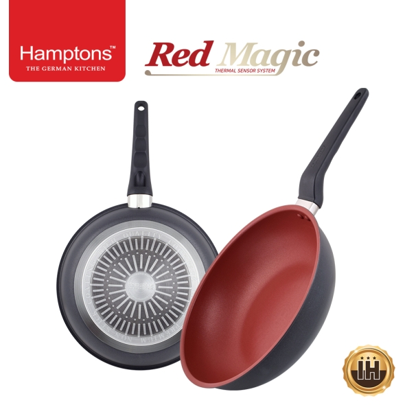 햄튼 레드매직 인덕션 프라이팬2종세트-C(HTR-24F28W)