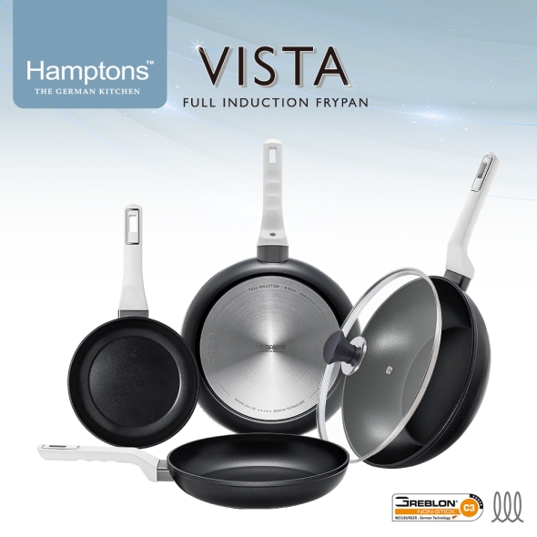 햄튼 비스타 풀인덕션 C3코팅 후라이팬 4종 세트(5P)(20F26F28F28W28G)