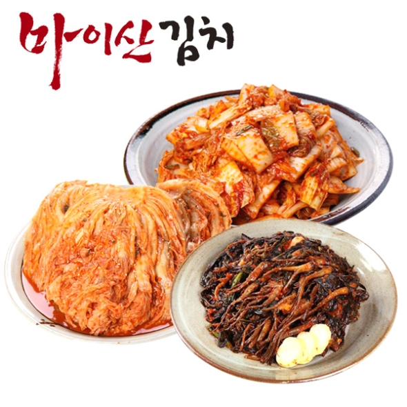 [한국농협김치] 전북대표 마이산김치 맛남3종6호(막김치/묵힌김치/고들빼기 각1kg)