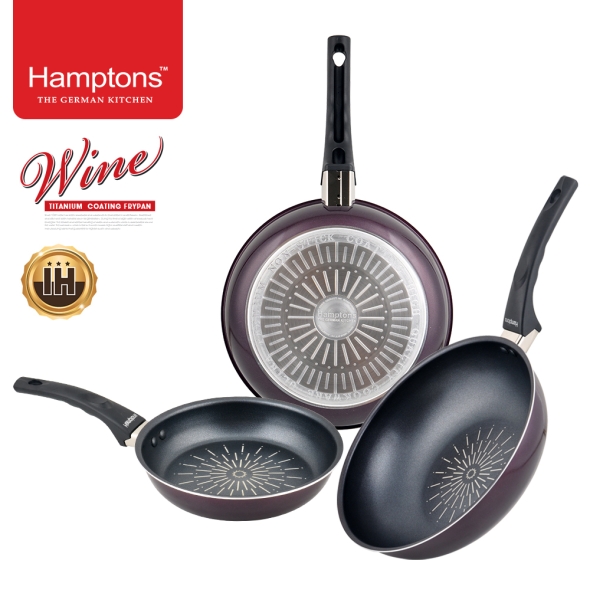 햄튼 와인 티타늄 인덕션 프라이팬 3종 세트-C(20F28F28W)