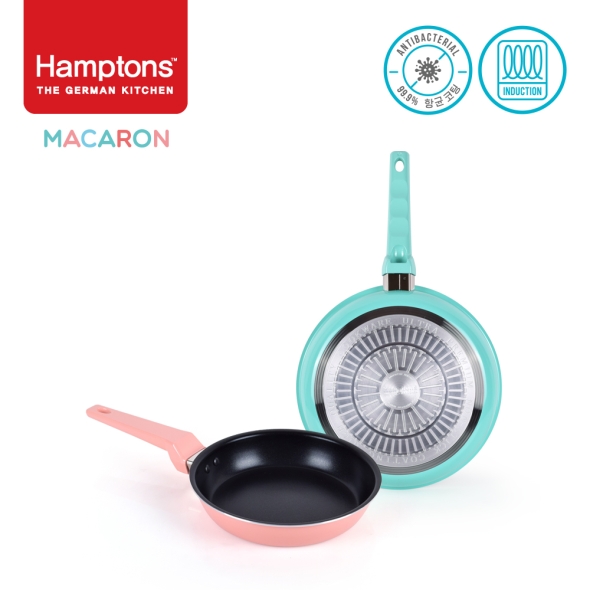 햄튼 항균 마카롱 인덕션 프라이팬 2종세트-A(22F26F)