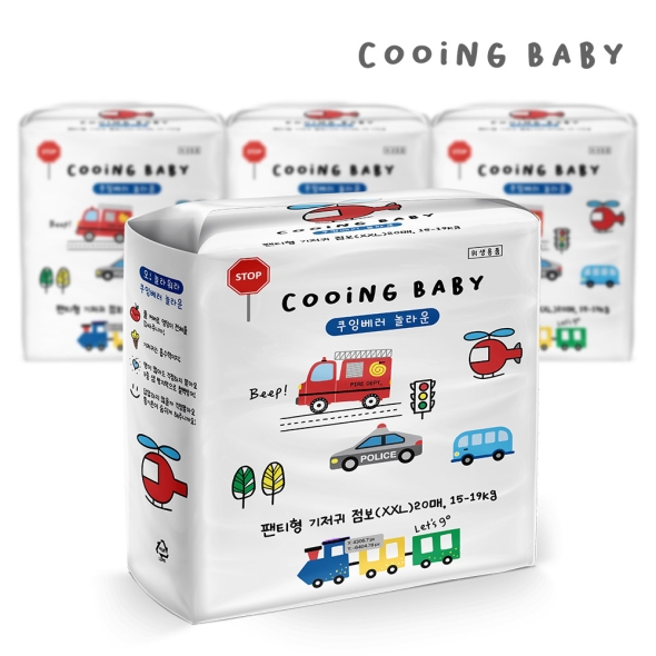 쿠잉 베러 놀라운 팬티기저귀 점보 20매 x 4팩