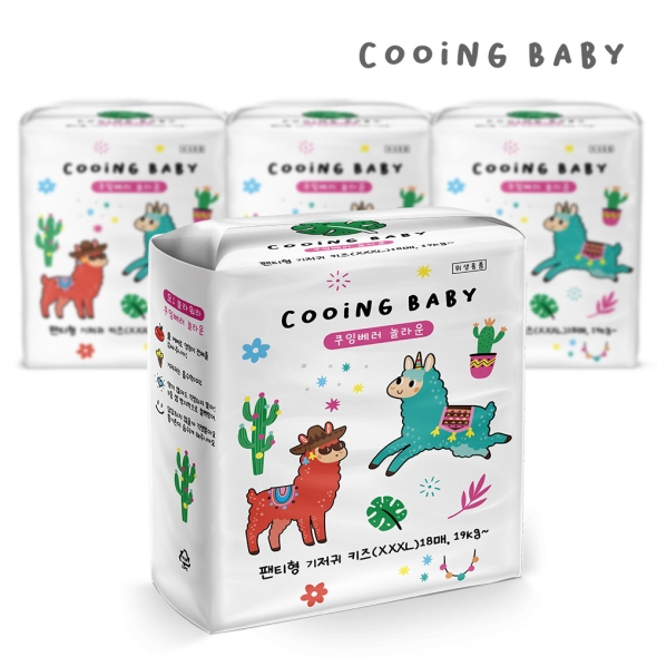 쿠잉 베러 놀라운 팬티기저귀 키즈 18매 x 4팩