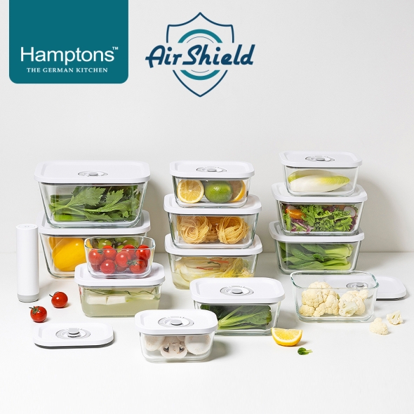 햄튼 에어실드 원터치 진공 밀폐용기세트(27P)-G