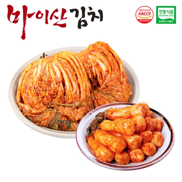 [한국농협김치] 전북대표 마이산김치 2종1호(포기김치3kg+총각김치2kg)