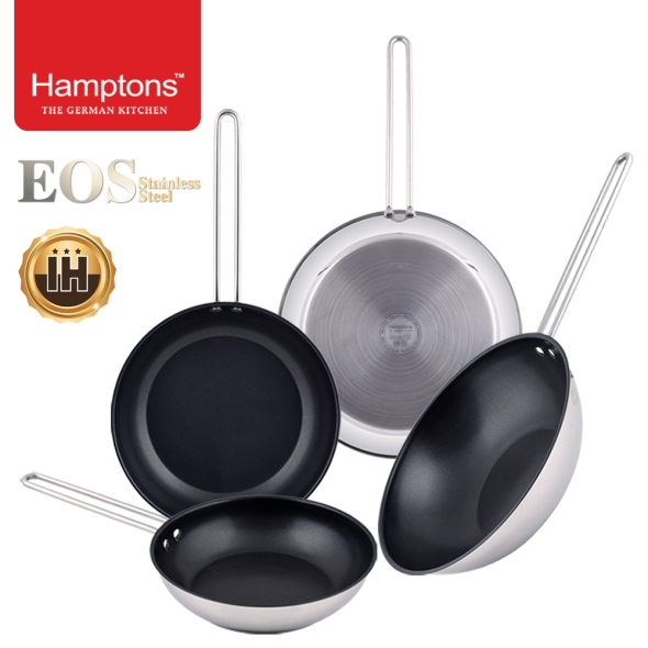 햄튼 EOS스텐 인덕션 코팅 프라이팬4종세트(HTEF-22F26D28F28W)