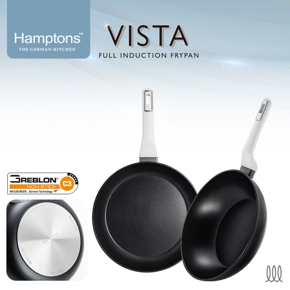 햄튼 비스타 풀인덕션 C3코팅 후라이팬 2종 세트-E(28F28W)