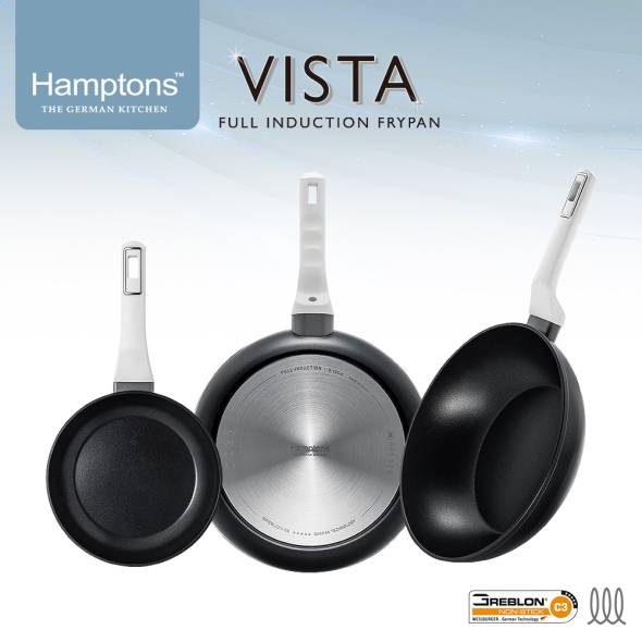 햄튼 비스타 풀인덕션 C3코팅 후라이팬 3종 세트-C(20F28F28W)