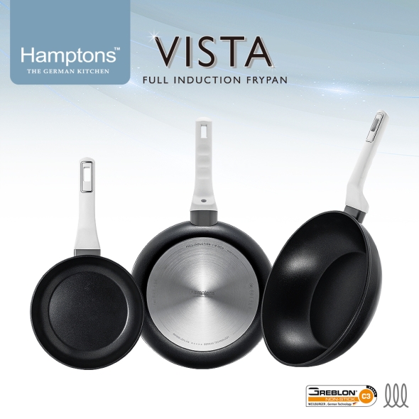 햄튼 비스타 풀인덕션 C3코팅 후라이팬 3종 세트-B(20F26F28W)