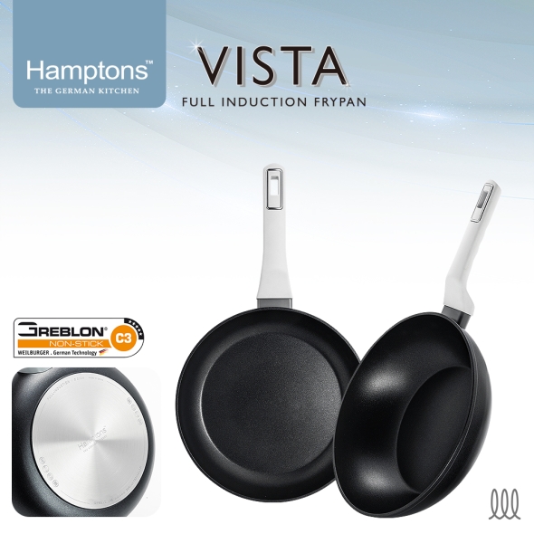 햄튼 비스타 풀인덕션 C3코팅 후라이팬 2종 세트-D(26F28W)