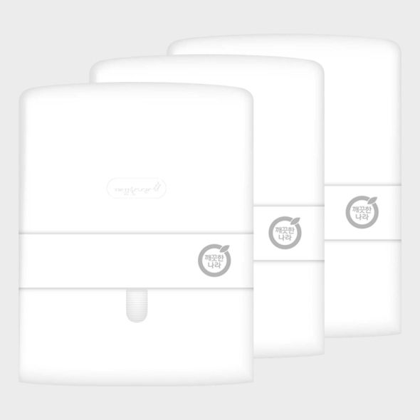 깨끗한나라 핸드타올 디스펜서 폴드 3개