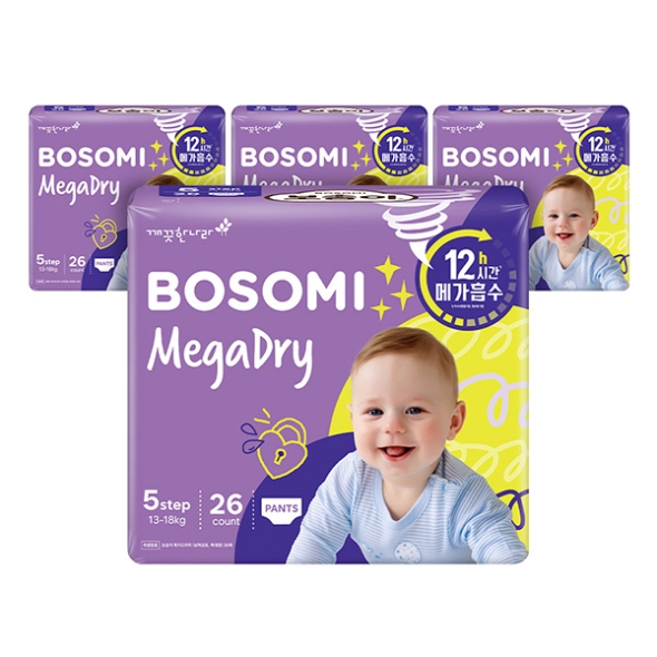 보솜이 메가드라이 팬티 특대 26매 x 4팩