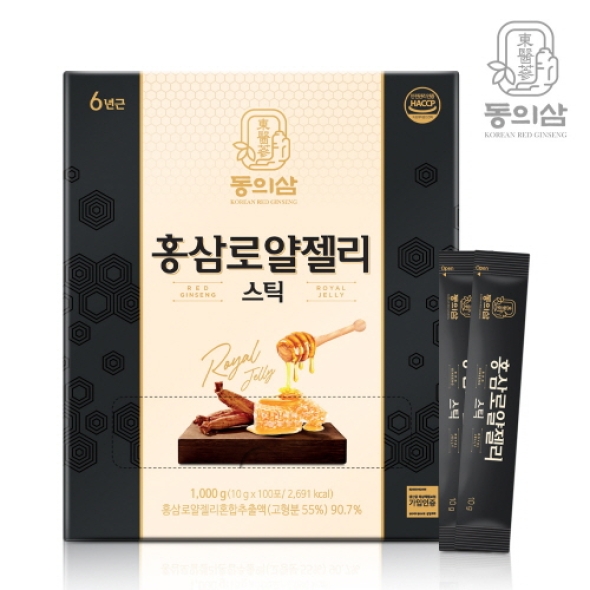 [동의삼] 홍삼로얄젤리스틱 (10g*100포)