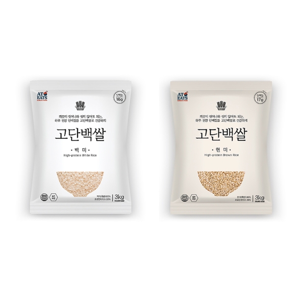 [AT EATS] 씻어나온 고단백쌀(백미/현미) 3kg