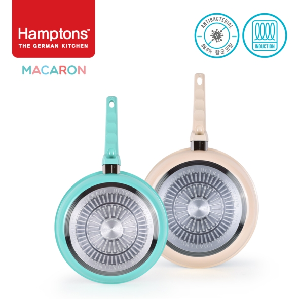 햄튼 항균 마카롱 인덕션 프라이팬 2종세트-C(26F28F)