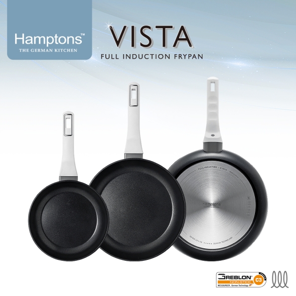 햄튼 비스타 풀인덕션 C3코팅 후라이팬 3종 세트-A(20F26F28F)