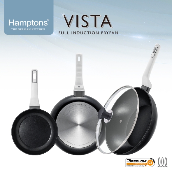 햄튼 비스타 풀인덕션 C3코팅 후라이팬 3종 세트(4P)-A(20F26F28W28G)