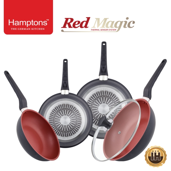 햄튼 레드매직 인덕션 프라이팬4종세트-B(5P) (HTR-4F8F4W28W28G)