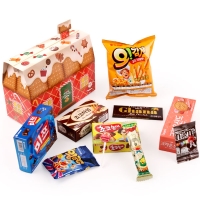 [간식대장] 크리스마스 과자집(레드) 11종 (s0012)