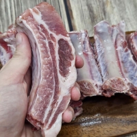 잡내 없이  큼직한  국내산  등갈비  1kg(10~15대 내외)