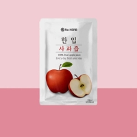 [한입] 100% 물 한방울 넣지않은 사과즙 100mlx30포[1박스-3박스]