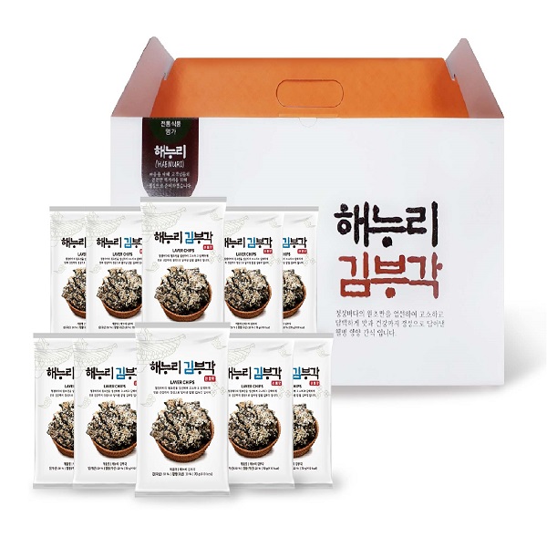  [남원김부각] 해누리 전통 찹쌀 김부각 70g*10봉 선물세트