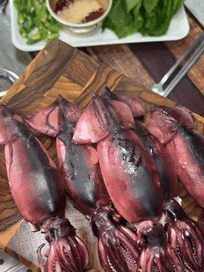 자연산 채낚기 생물 오징어 급냉 통찜오징어 5-8미 1kg